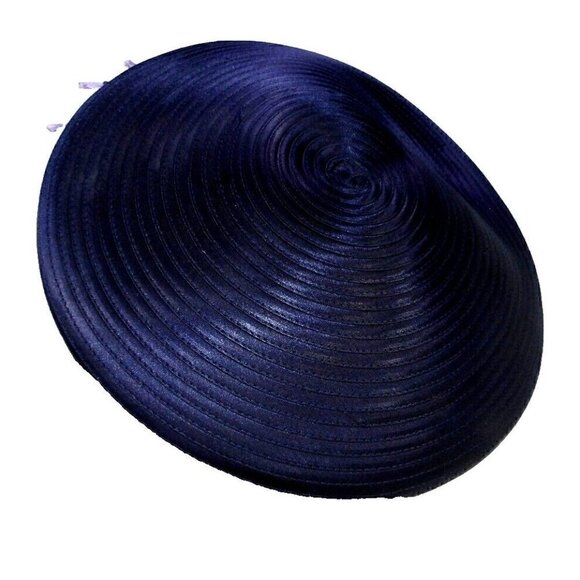 BMJ STUDIO blue & purple polyester ladies church, derby hat 23.5\